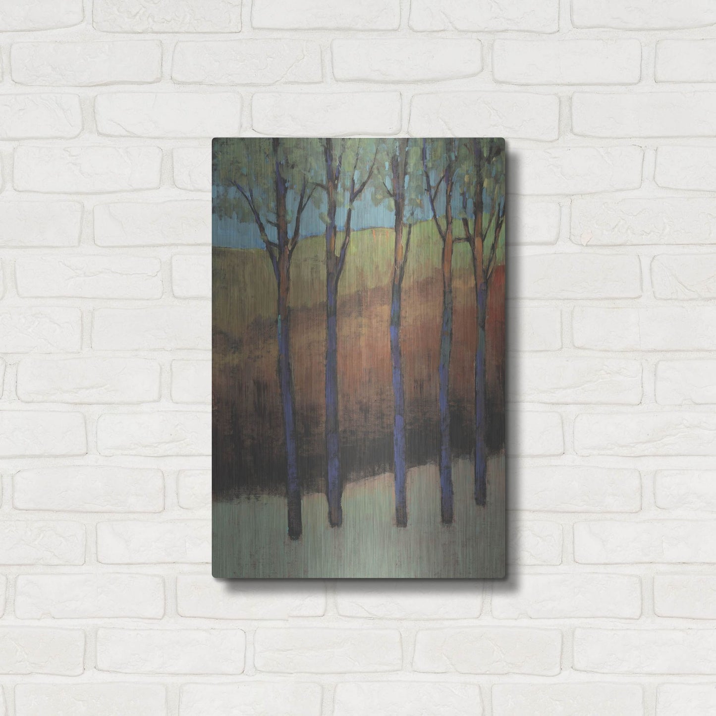 Luxe Metal Art 'Glimmer in the Forest II' by Tim O'Toole, Metal Wall Art,16x24