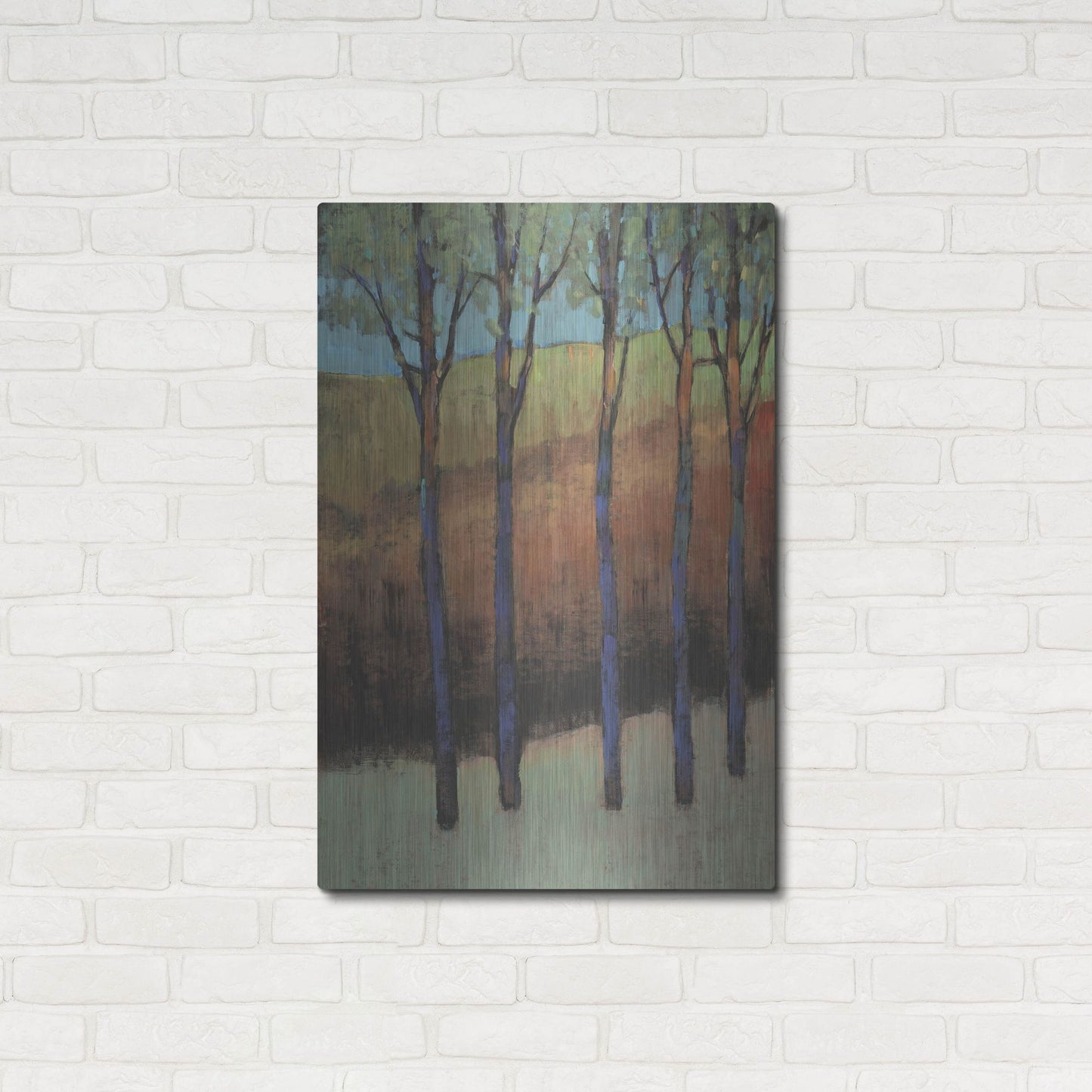 Luxe Metal Art 'Glimmer in the Forest II' by Tim O'Toole, Metal Wall Art,24x36