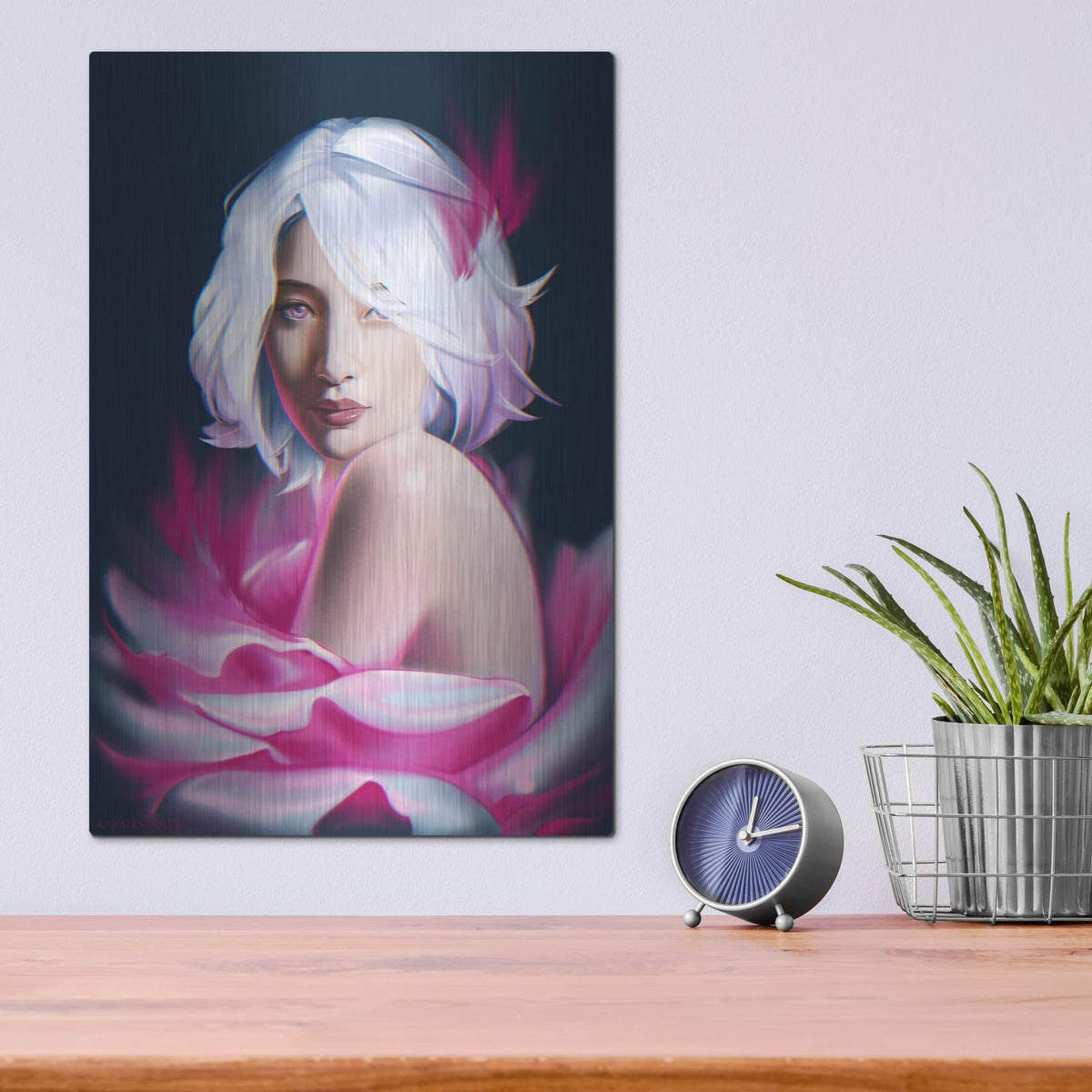 'Hee Jae' by Katalina Ooma – Metal Wall Art, 12x16 room view