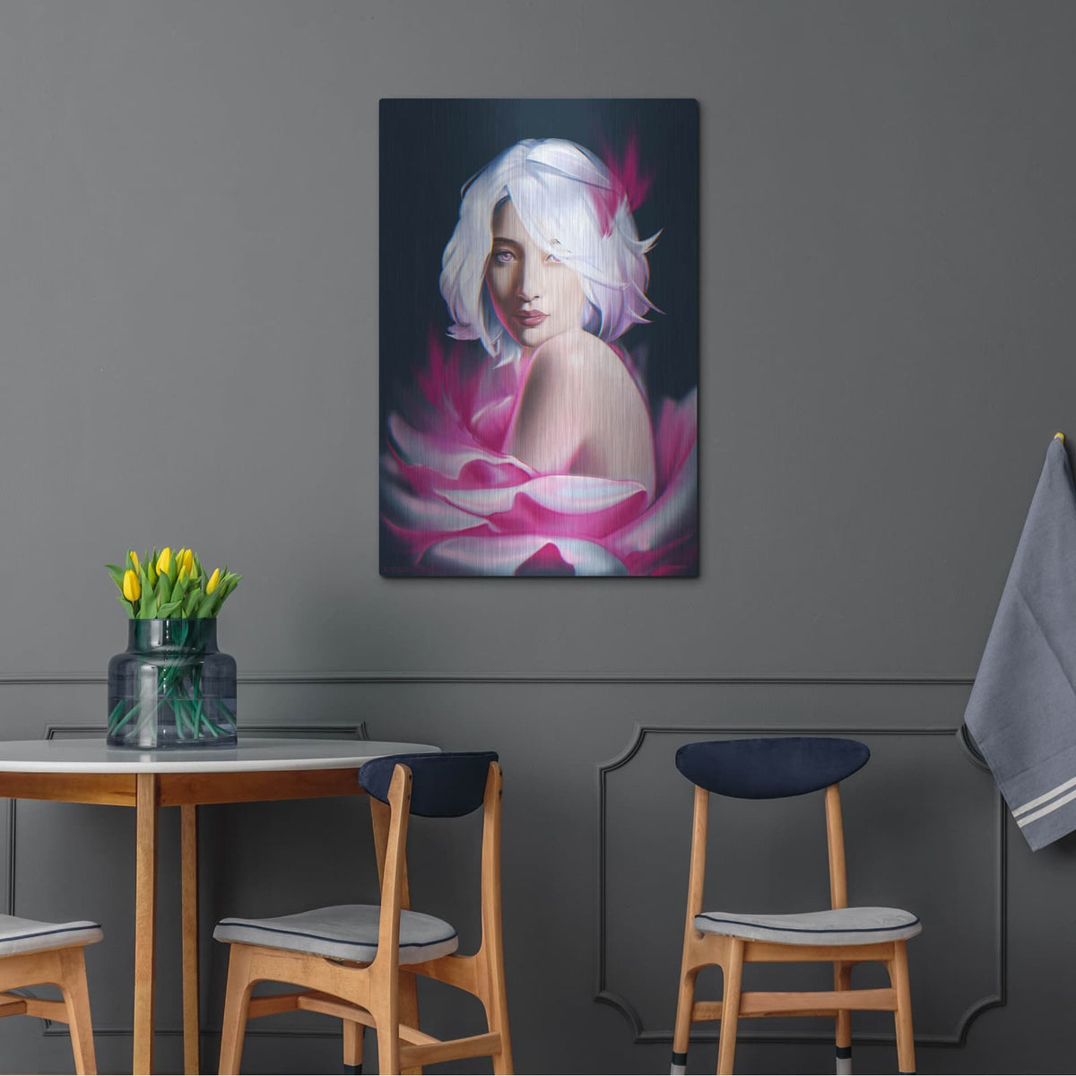 'Hee Jae' by Katalina Ooma – Metal Wall Art, 24x36 room view
