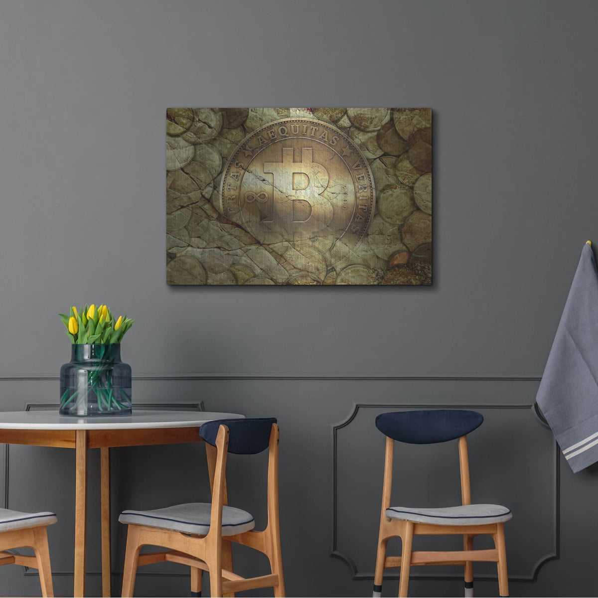 'Bitcoin-New Age One' by Steve Hunziker – Metal Wall Art, 36x24 room view