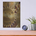 'Grunge Bitcoin Five' by Steve Hunziker – Metal Wall Art, 12x16 room view