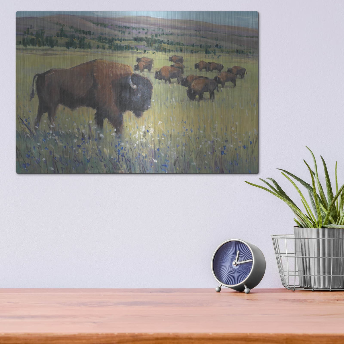 'Animals of the West I' by Tim O'Toole – Metal Wall Art, 16x12 room view