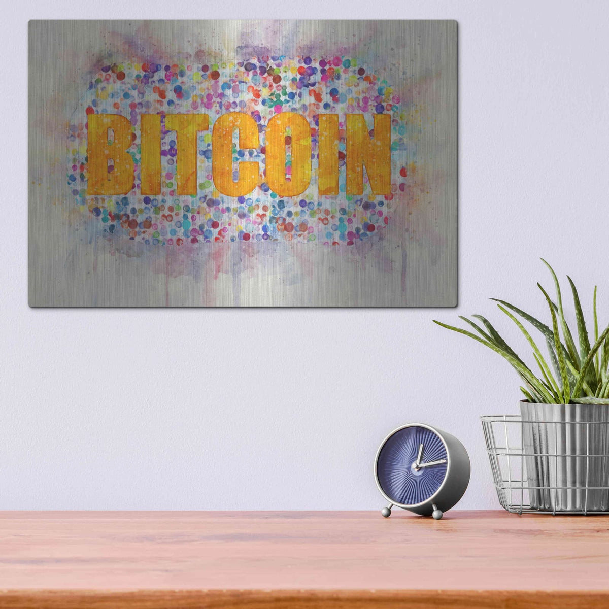 'Bitcoin Era 2' by Surma and Guillen – Metal Wall Art, 16x12 room view