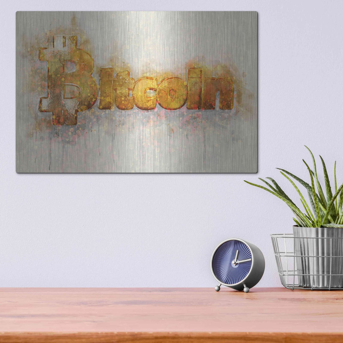 'Bitcoin Era 4' by Surma and Guillen – Metal Wall Art, 16x12 room view