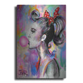 Luxe Metal Art 'Bubble Girl' by Loui Jover, Metal Wall Art
