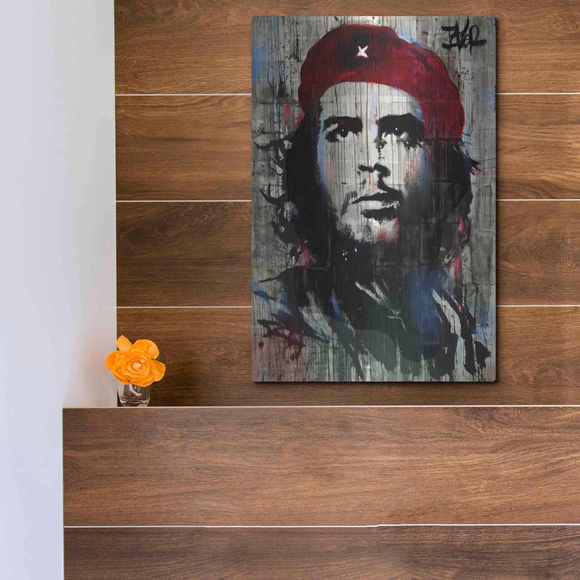 Luxe Metal Art 'Chehires' by Loui Jover, Metal Wall Art,12x16