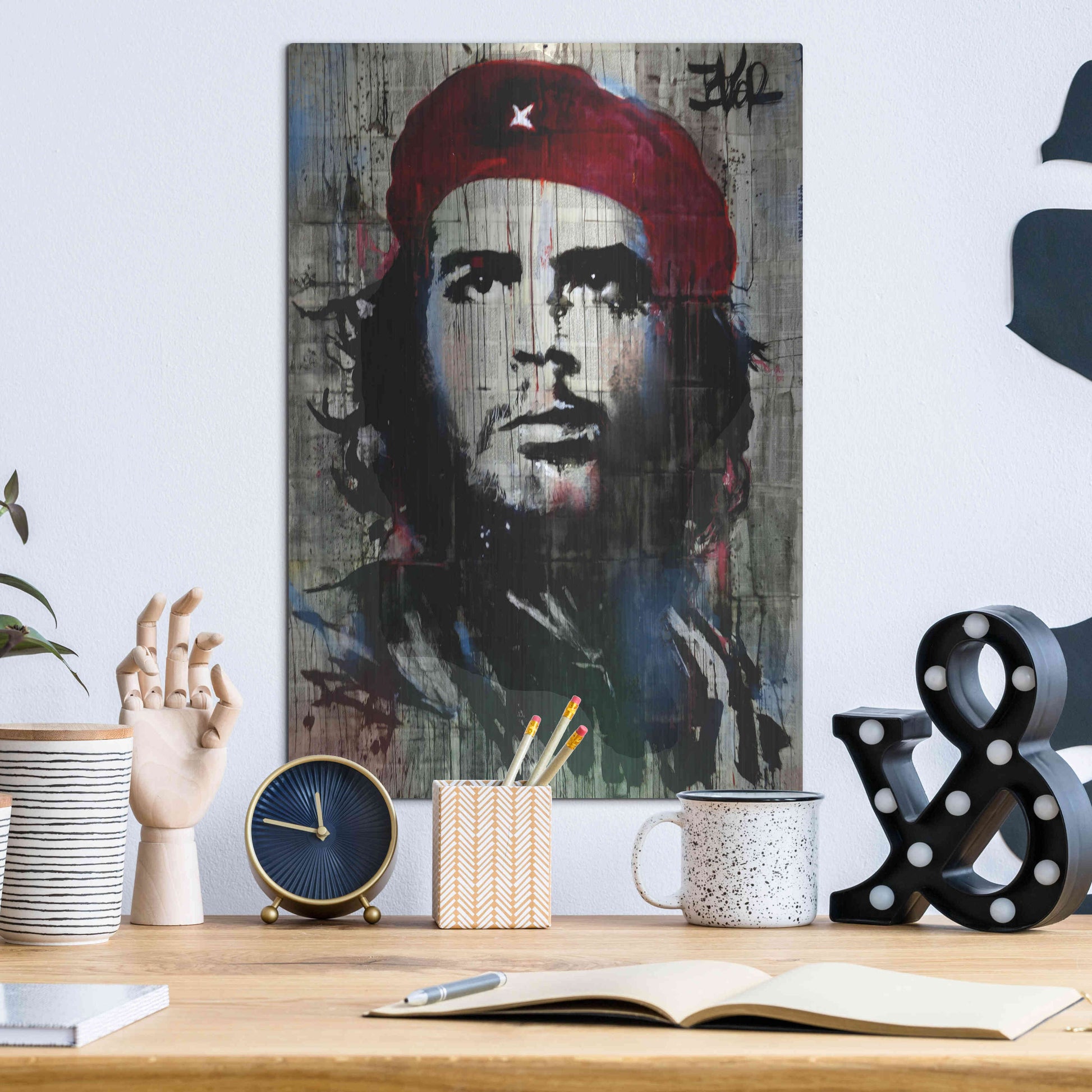 Luxe Metal Art 'Chehires' by Loui Jover, Metal Wall Art,12x16