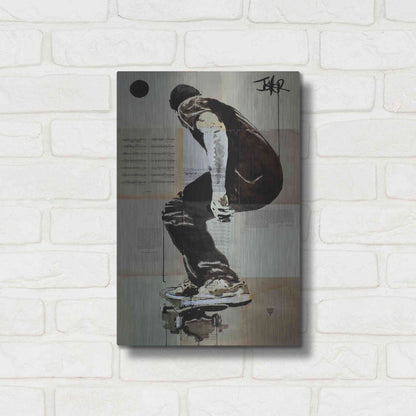 Luxe Metal Art 'Come and Go' by Loui Jover, Metal Wall Art,12x16