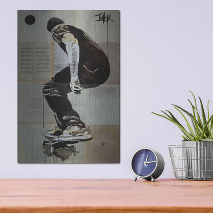 Luxe Metal Art 'Come and Go' by Loui Jover, Metal Wall Art,12x16