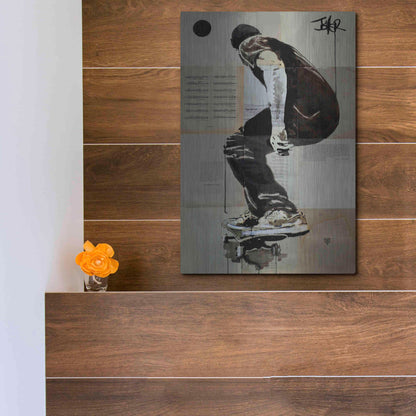 Luxe Metal Art 'Come and Go' by Loui Jover, Metal Wall Art,12x16