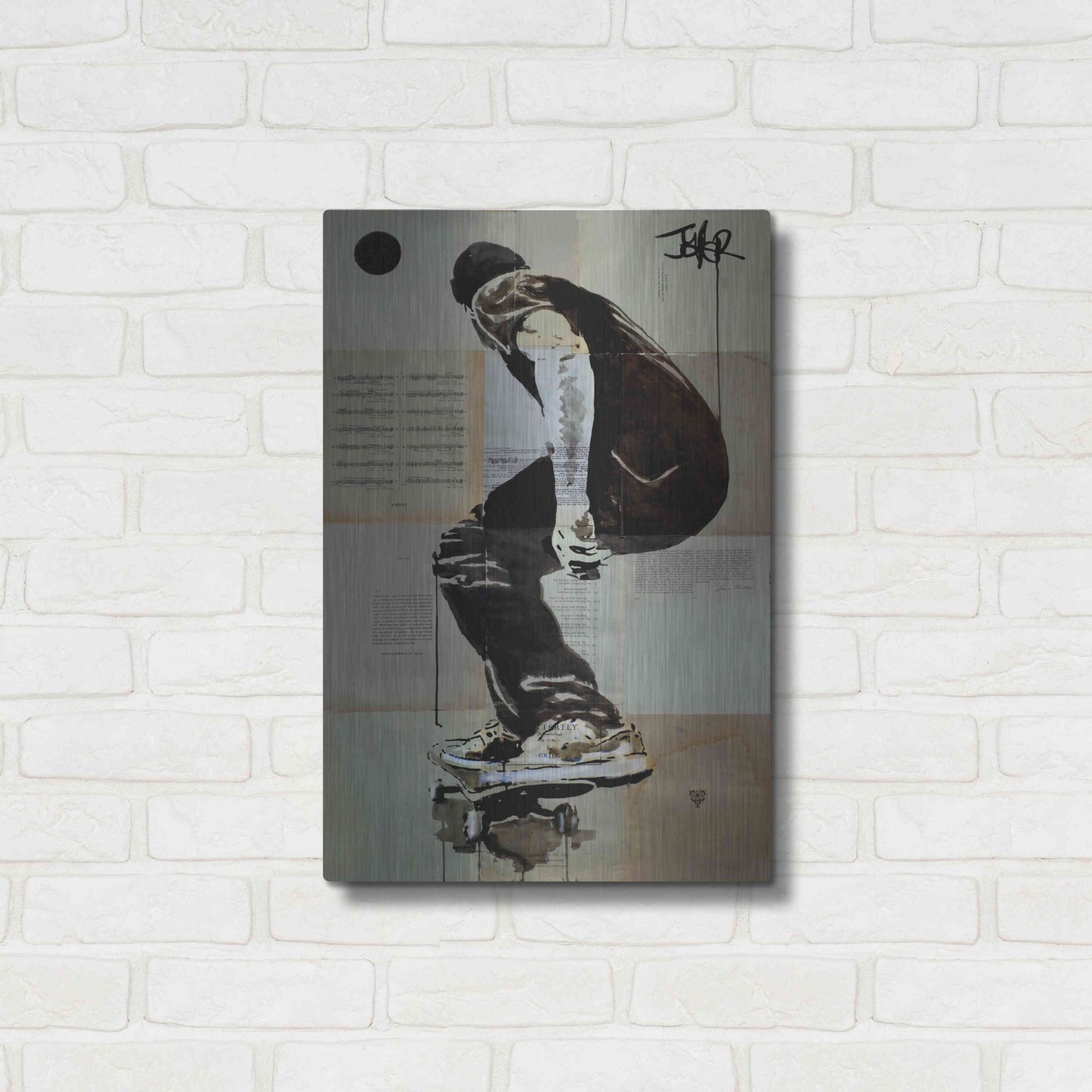 Luxe Metal Art 'Come and Go' by Loui Jover, Metal Wall Art,16x24