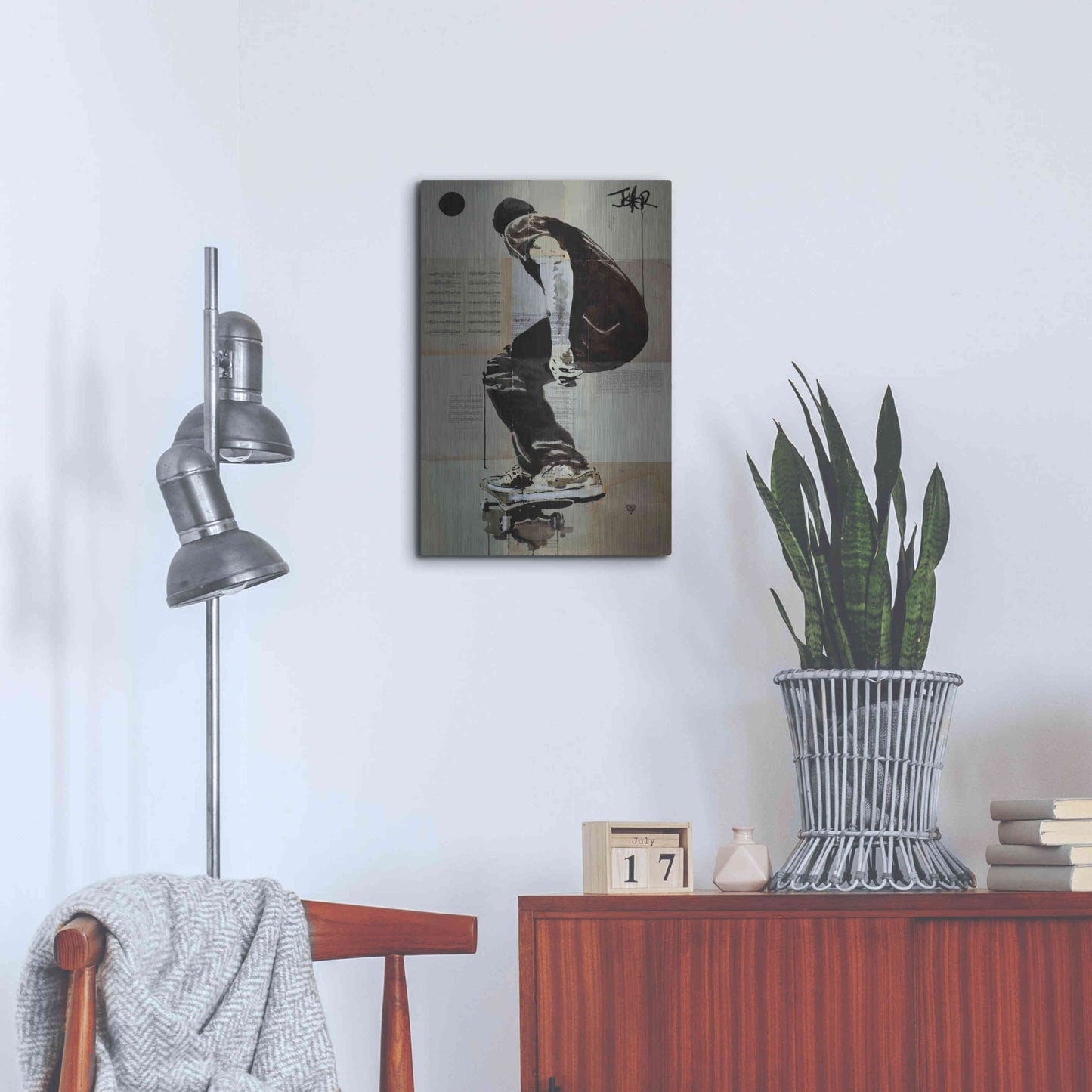 Luxe Metal Art 'Come and Go' by Loui Jover, Metal Wall Art,16x24