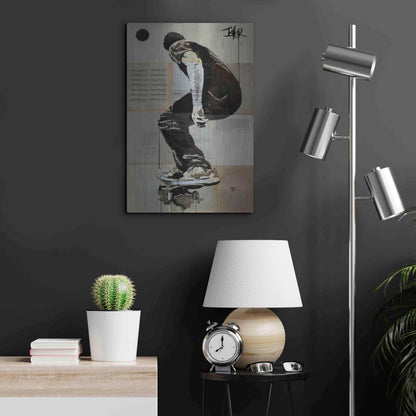 Luxe Metal Art 'Come and Go' by Loui Jover, Metal Wall Art,16x24