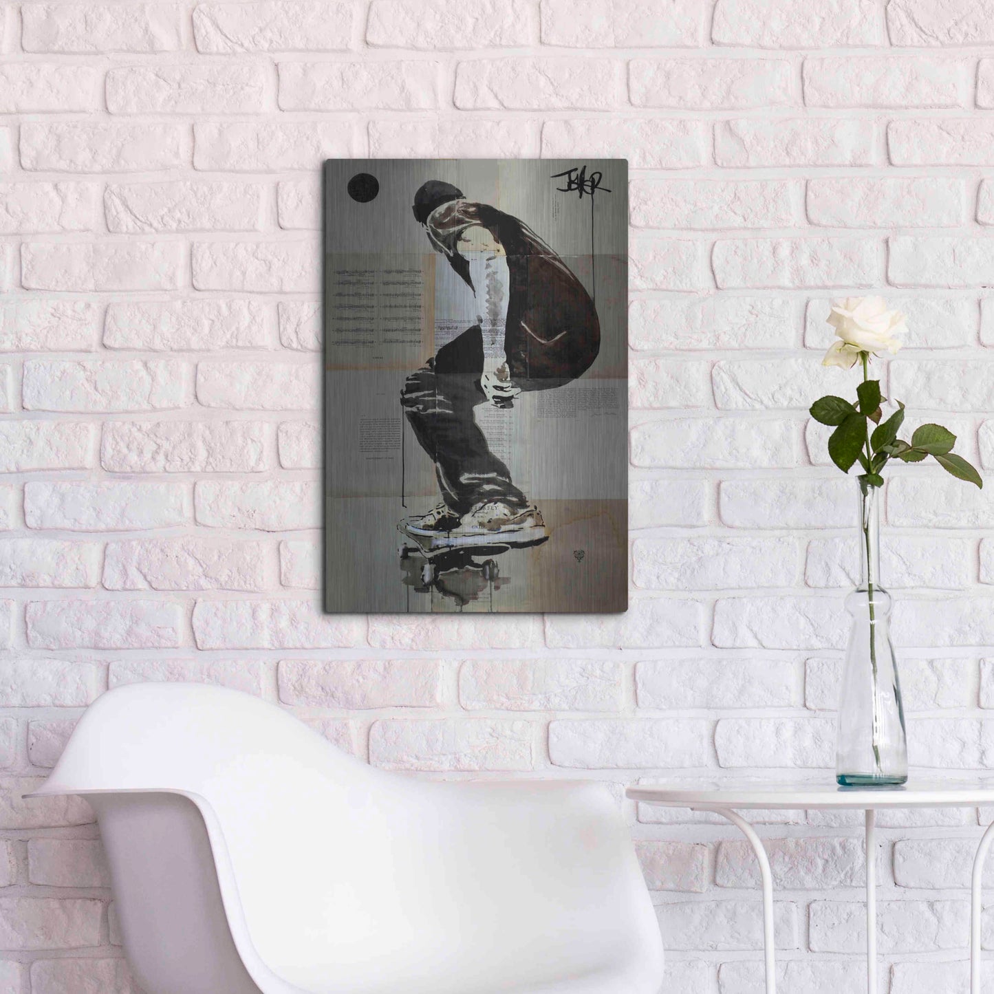 Luxe Metal Art 'Come and Go' by Loui Jover, Metal Wall Art,16x24