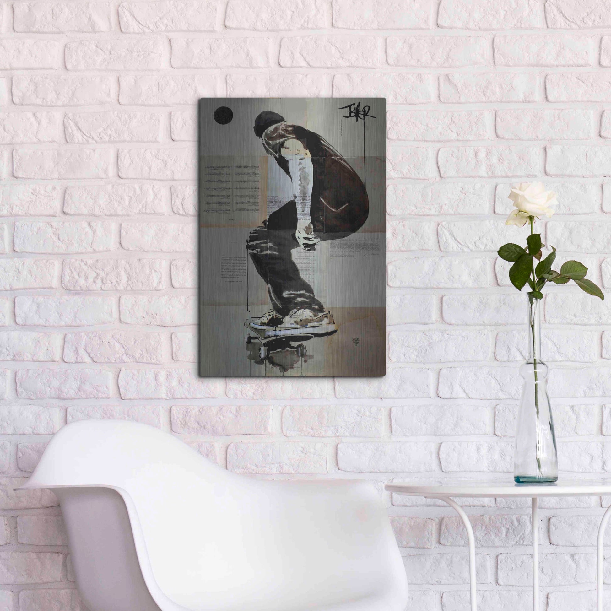 Luxe Metal Art 'Come and Go' by Loui Jover, Metal Wall Art,16x24