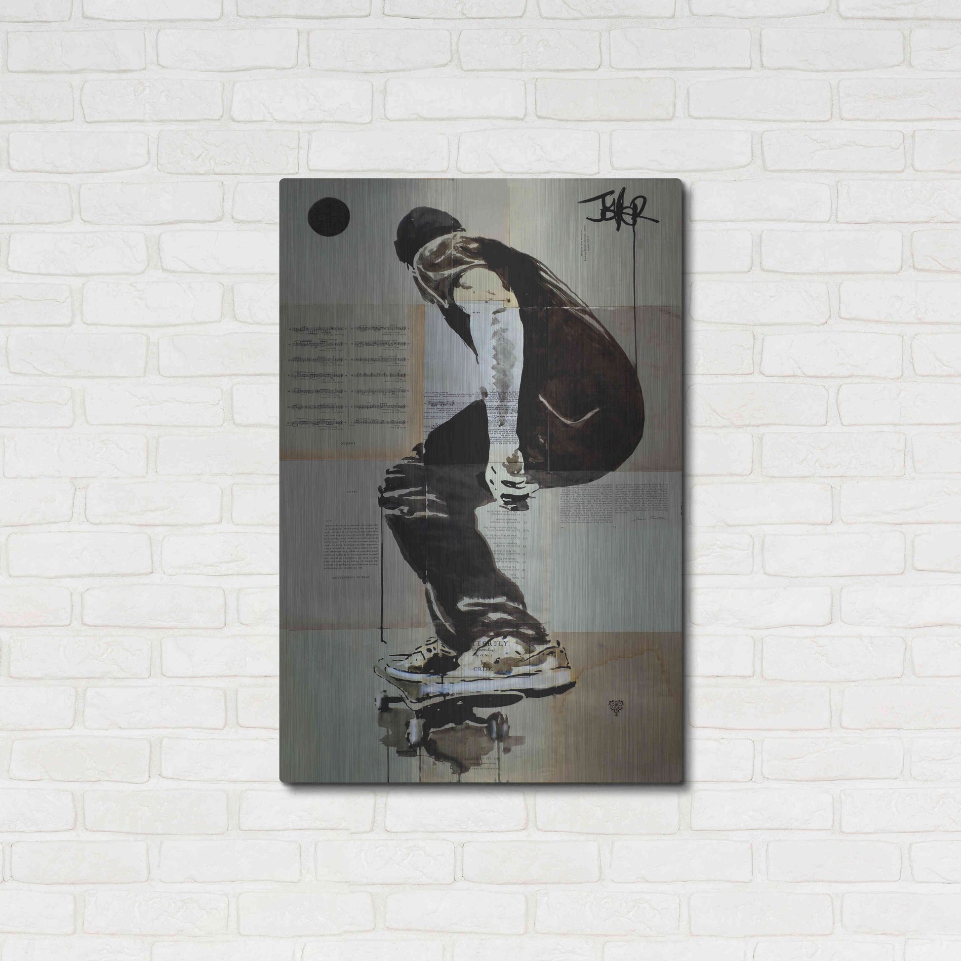 Luxe Metal Art 'Come and Go' by Loui Jover, Metal Wall Art,24x36