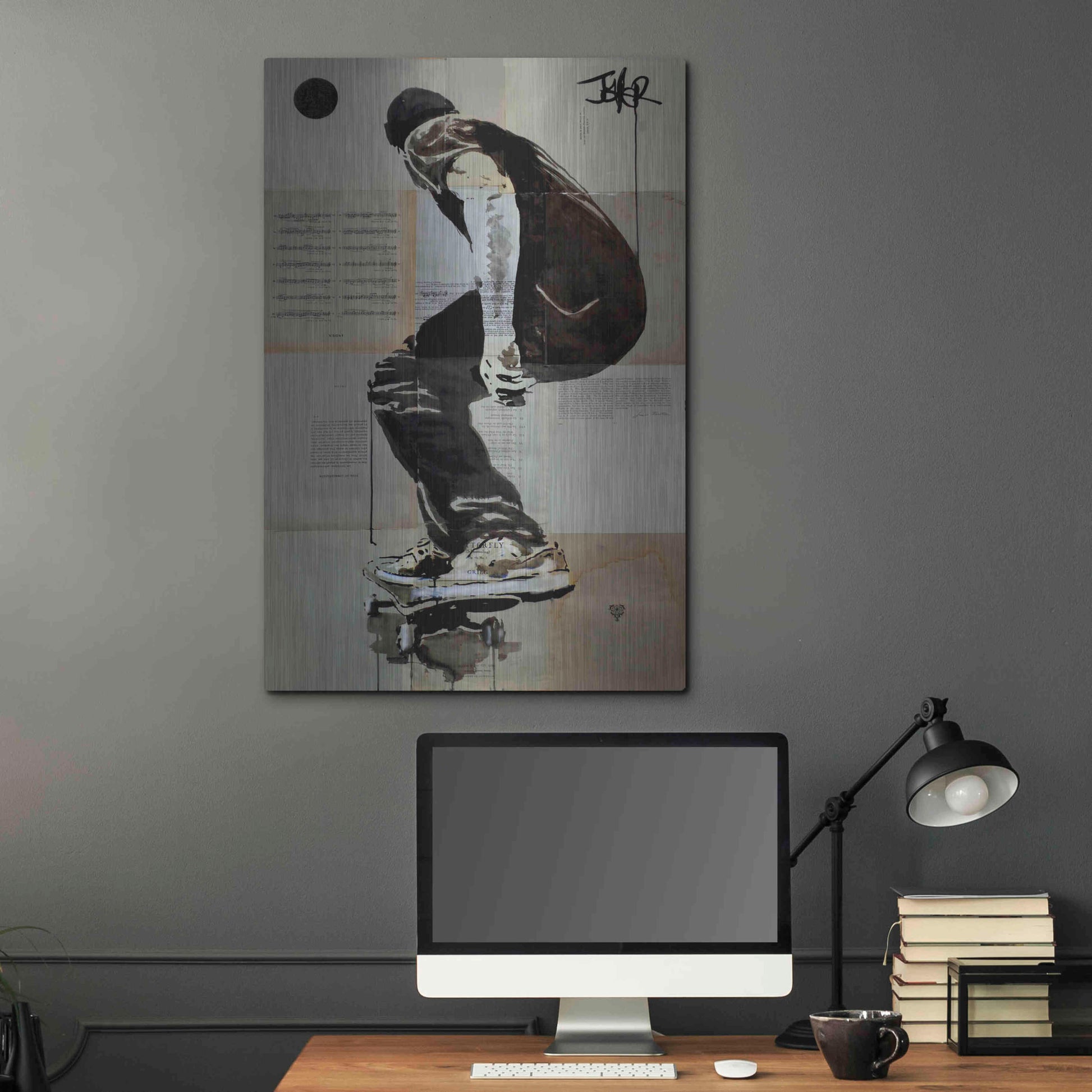 Luxe Metal Art 'Come and Go' by Loui Jover, Metal Wall Art,24x36