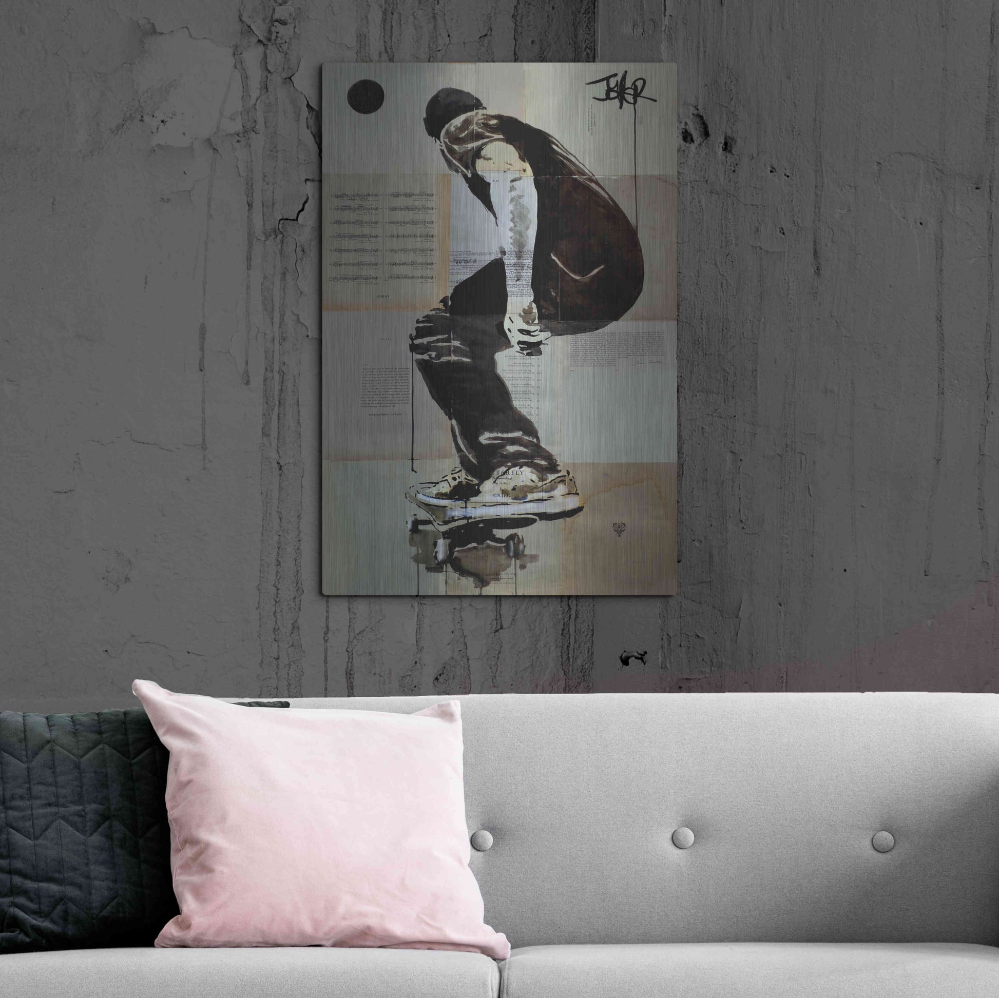 Luxe Metal Art 'Come and Go' by Loui Jover, Metal Wall Art,24x36