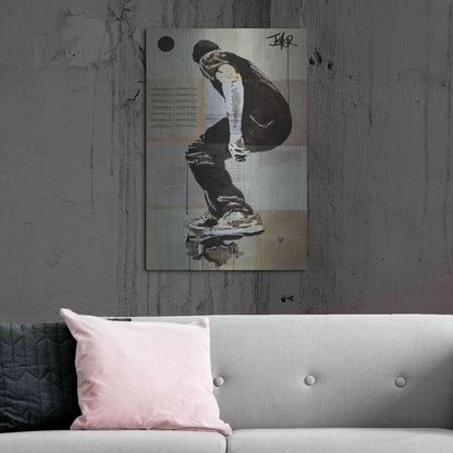 Luxe Metal Art 'Come and Go' by Loui Jover, Metal Wall Art,24x36