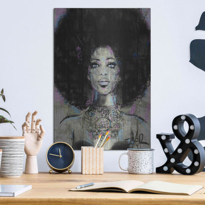 Luxe Metal Art 'Soul' by Loui Jover, Metal Wall Art,12x16