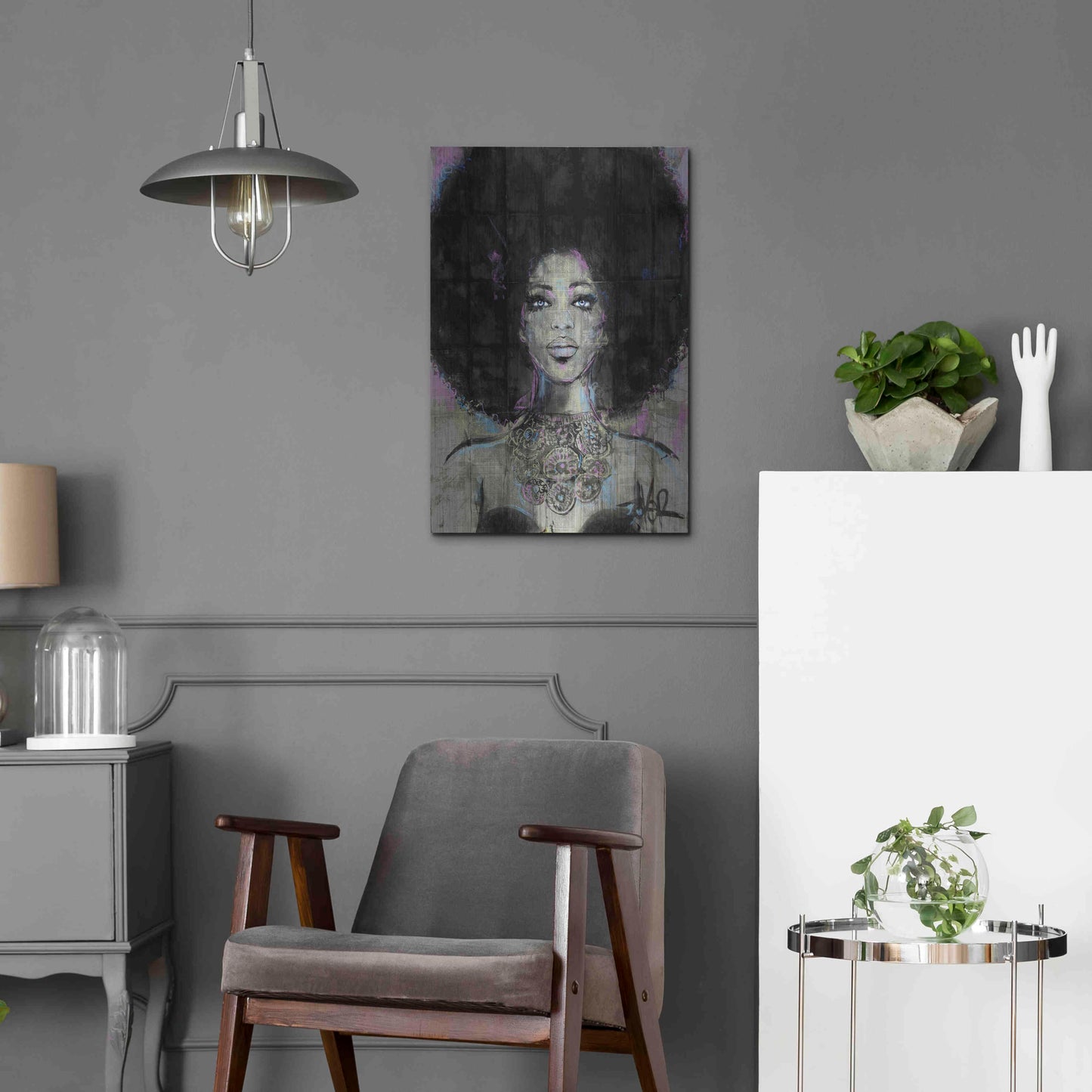 Luxe Metal Art 'Soul' by Loui Jover, Metal Wall Art,16x24