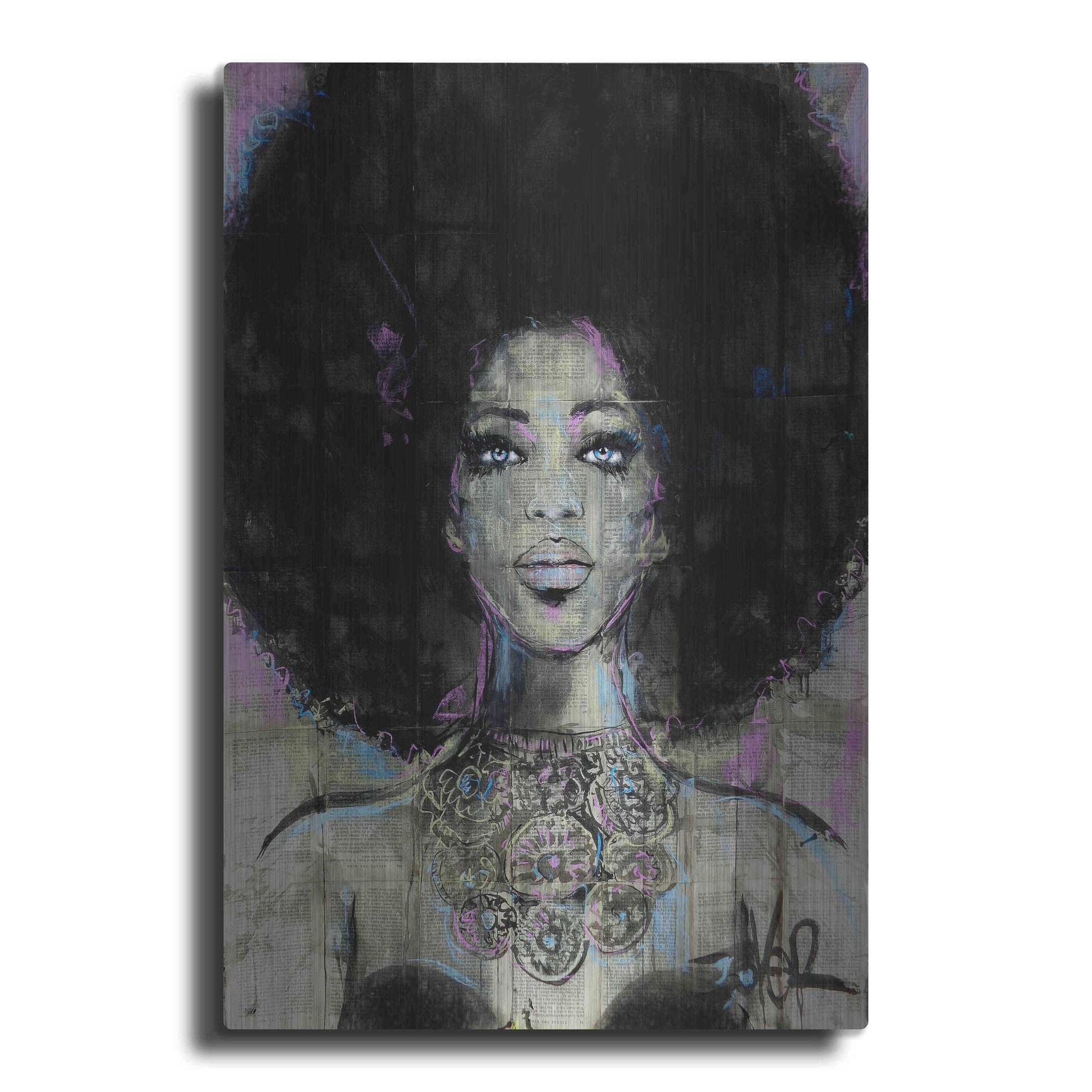 Luxe Metal Art 'Soul' by Loui Jover, Metal Wall Art