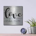 'Love This Farm' by Cindy Jacobs – Metal Wall Art, 12x12 room view