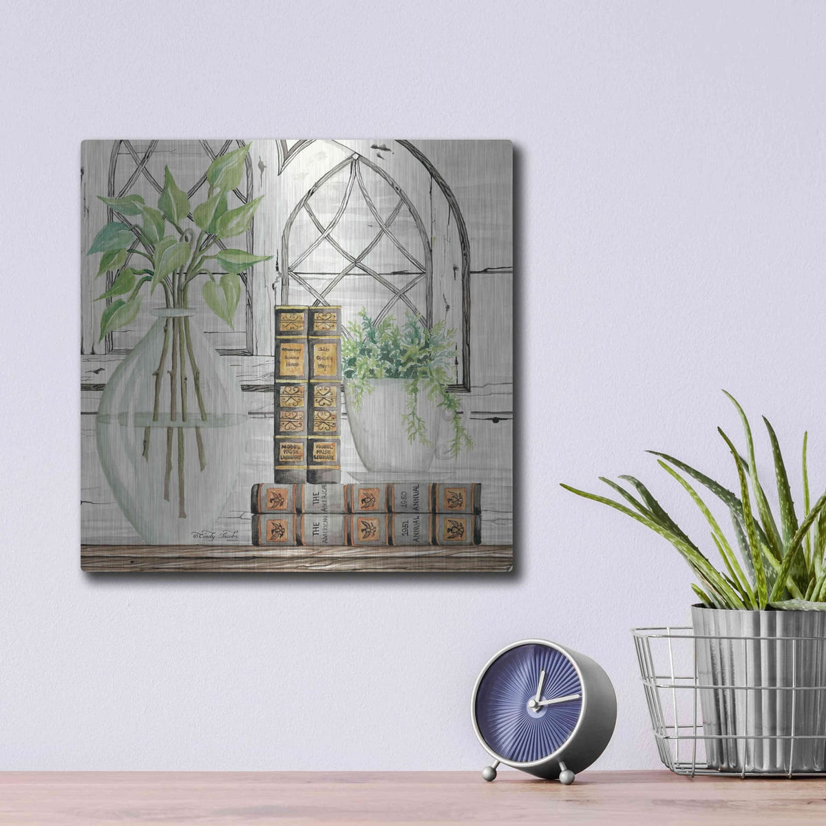 'Treasured Things' by Cindy Jacobs – Metal Wall Art, 12x12 room view
