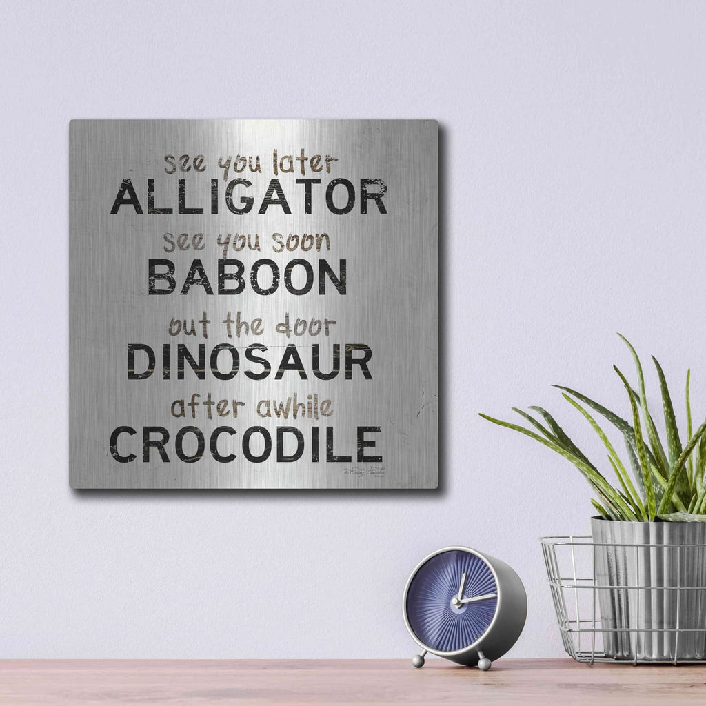 'See You Later' by Cindy Jacobs – Metal Wall Art, 12x12 room view
