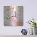 'Floral Soak' by Cindy Jacobs – Metal Wall Art, 12x12 room view