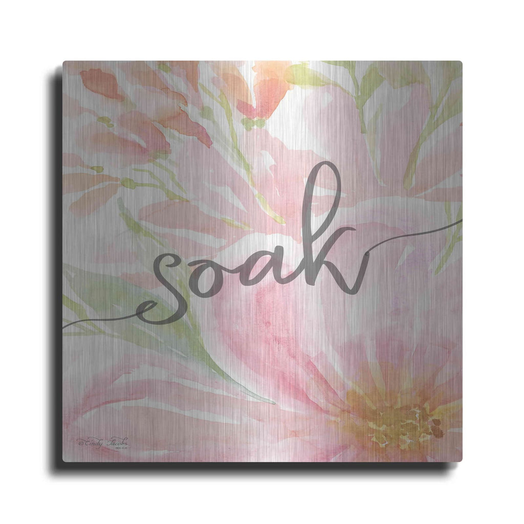 'Floral Soak' by Cindy Jacobs – Metal Wall Art
