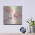 'Floral Wash' by Cindy Jacobs – Metal Wall Art, 12x12 room view