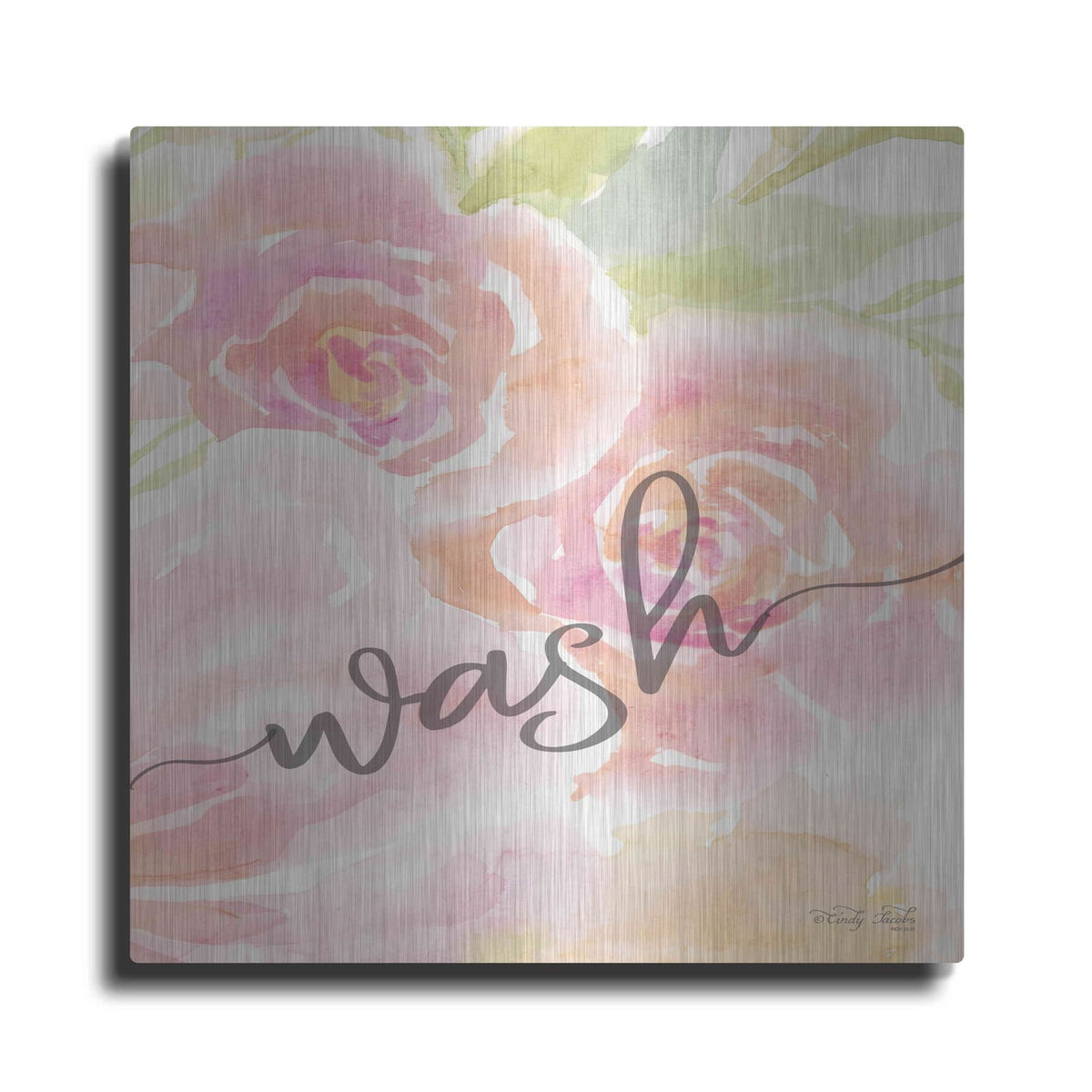 'Floral Wash' by Cindy Jacobs – Metal Wall Art