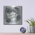 'Merry Christmas Wreath II' by Cindy Jacobs – Metal Wall Art, 12x12 room view