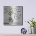 'Go With All Your Heart' by Cindy Jacobs – Metal Wall Art, 12x12 room view