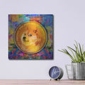 'DOGE Crypto Dogecoin,' by Valentyn Artemenko – Metal Wall Art, 12x12 room view