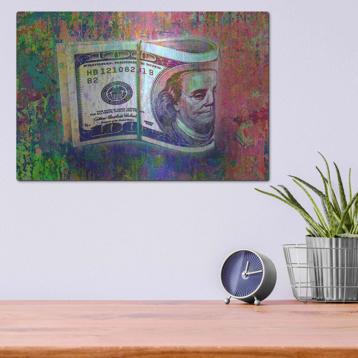 'Fat Stacks,' by Valentyn Artemenko – Metal Wall Art, 16x12 room view