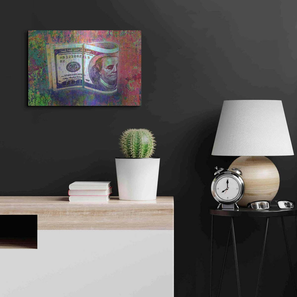 'Fat Stacks,' by Valentyn Artemenko – Metal Wall Art, 24x16 room view