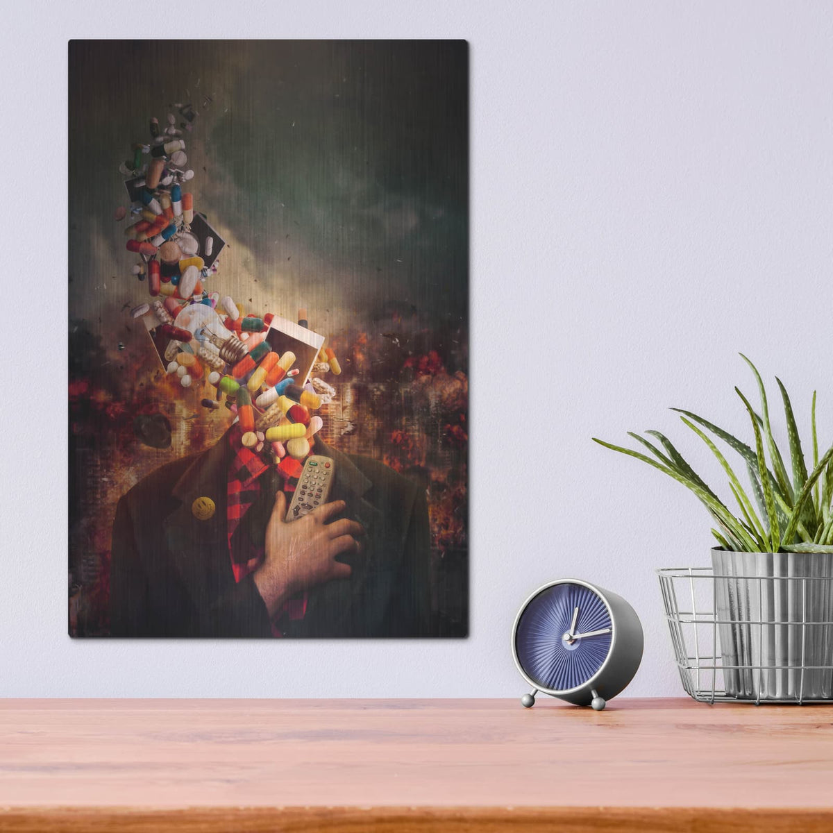 'Comfortably Numb' by Mario Sanchez Nevado – Metal Wall Art, 12x16 room view