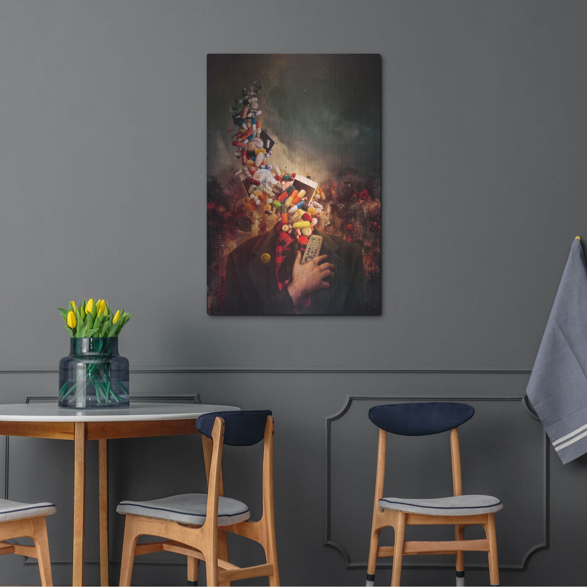'Comfortably Numb' by Mario Sanchez Nevado – Metal Wall Art, 24x36 room view