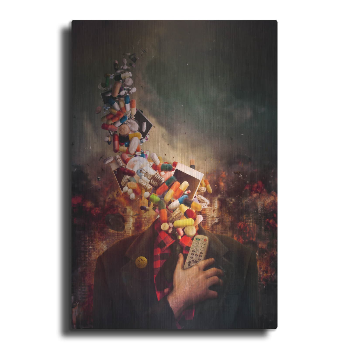 'Comfortably Numb' by Mario Sanchez Nevado – Metal Wall Art