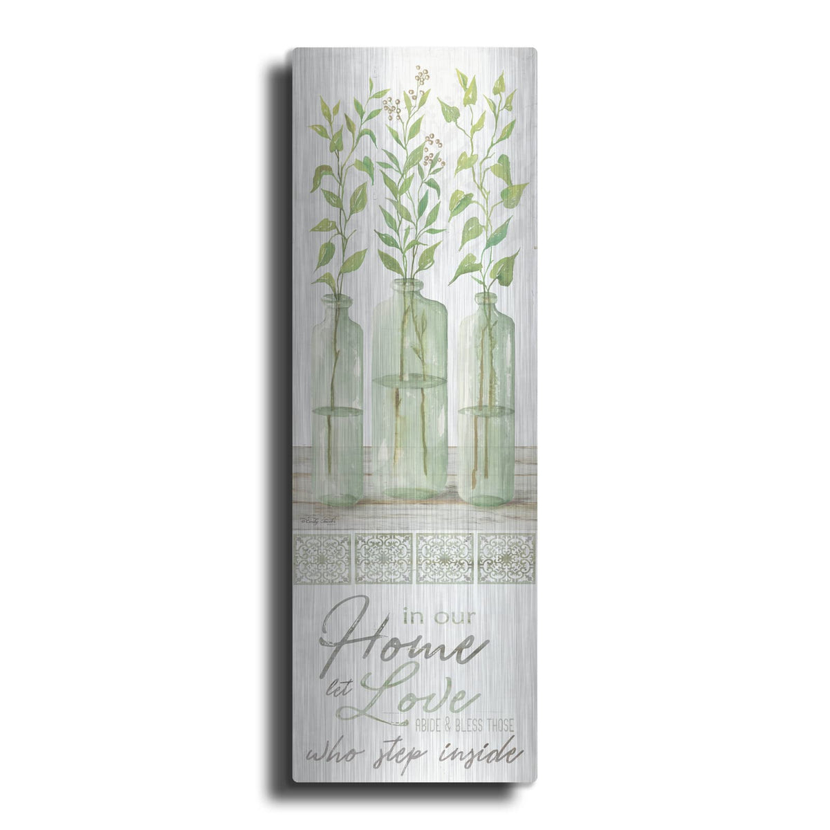 'In Our Home' by Cindy Jacobs – Metal Wall Art