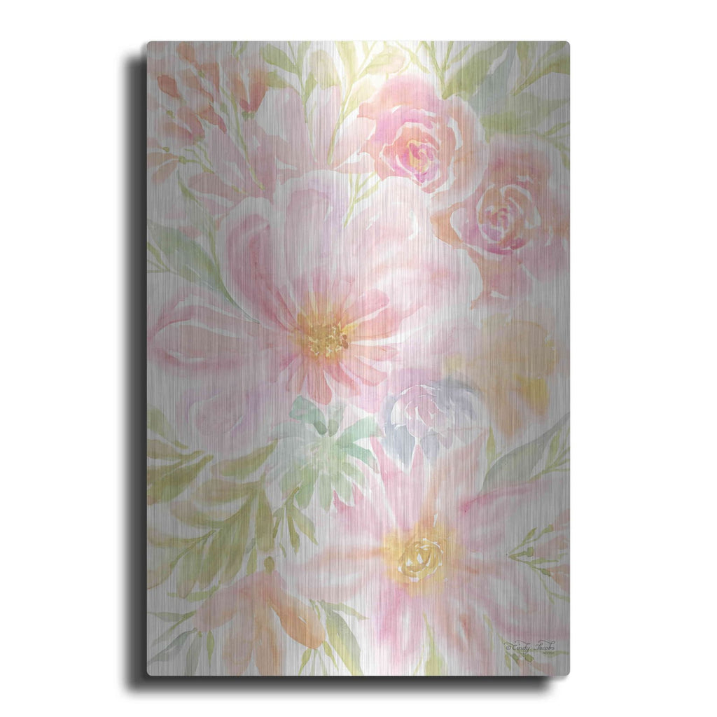 'Mixed Floral Blooms I' by Cindy Jacobs – Metal Wall Art