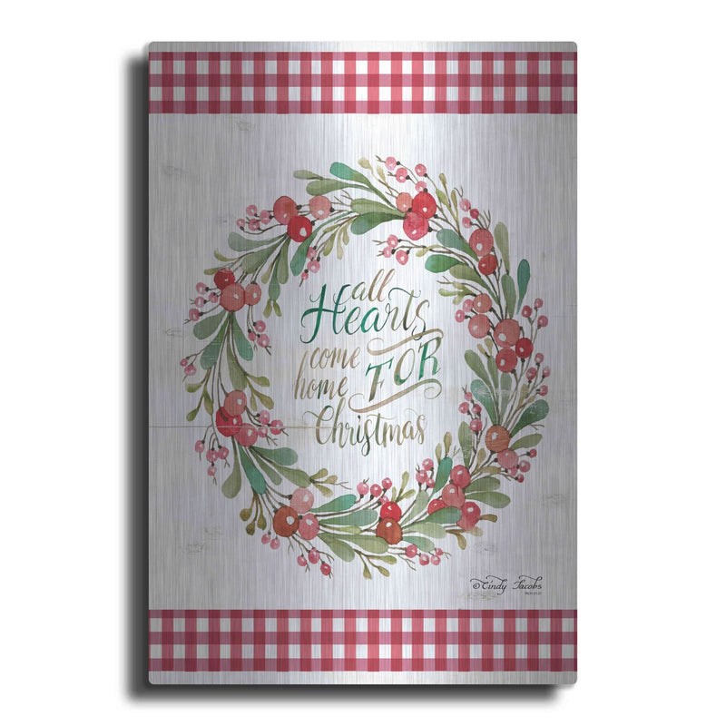 'All Hearts Come Home For Christmas II' by Cindy Jacobs – Metal Wall Art