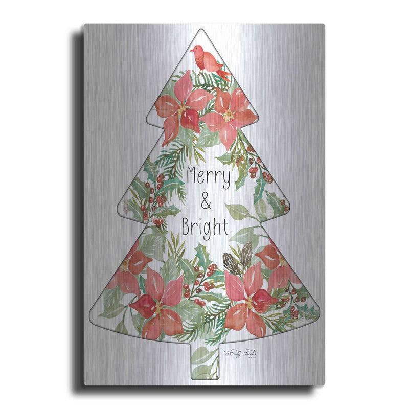 'Merry & Bright Tree' by Cindy Jacobs – Metal Wall Art