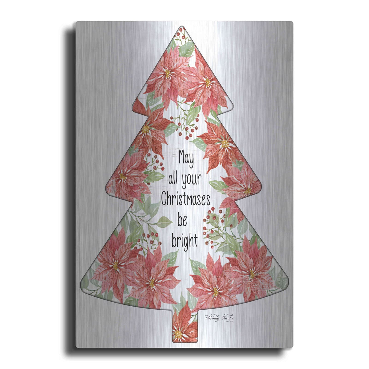 'Christmases Be Bright Tree' by Cindy Jacobs – Metal Wall Art