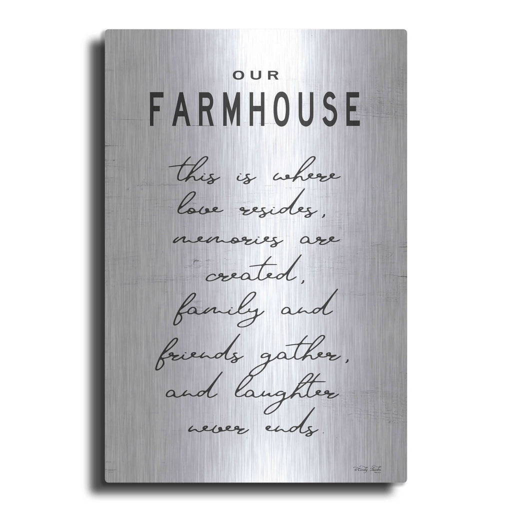 'Our Farmhouse' by Cindy Jacobs – Metal Wall Art