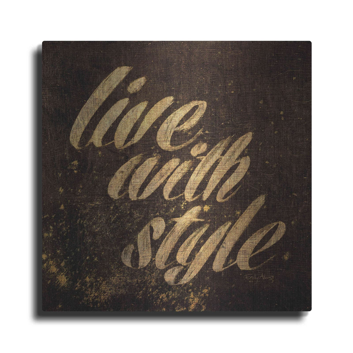 'Shoe Fetish Quotes III' by Emily Adams – Metal Wall Art