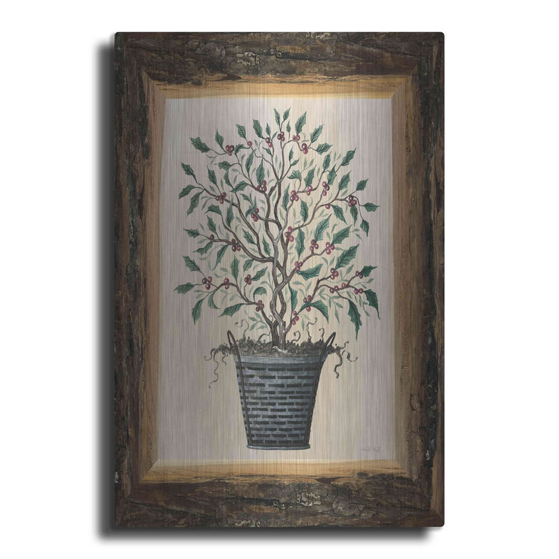 'Wood Land Potted Tree III' by Cindy Jacobs – Metal Wall Art